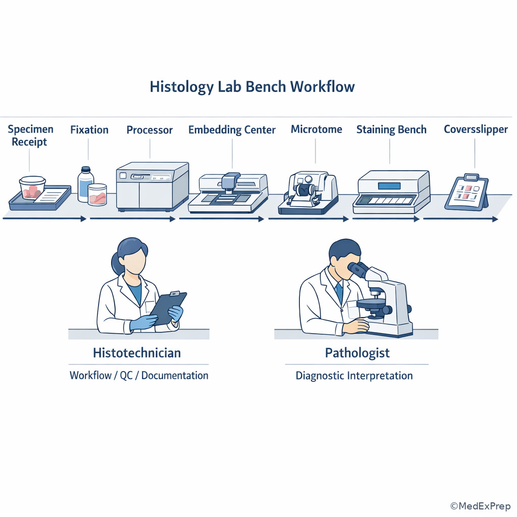 Bench histology workflow roles