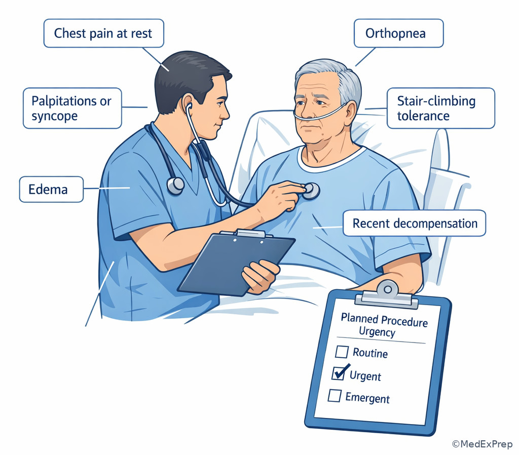 Fig 6. Focused preoperative bedside assessment