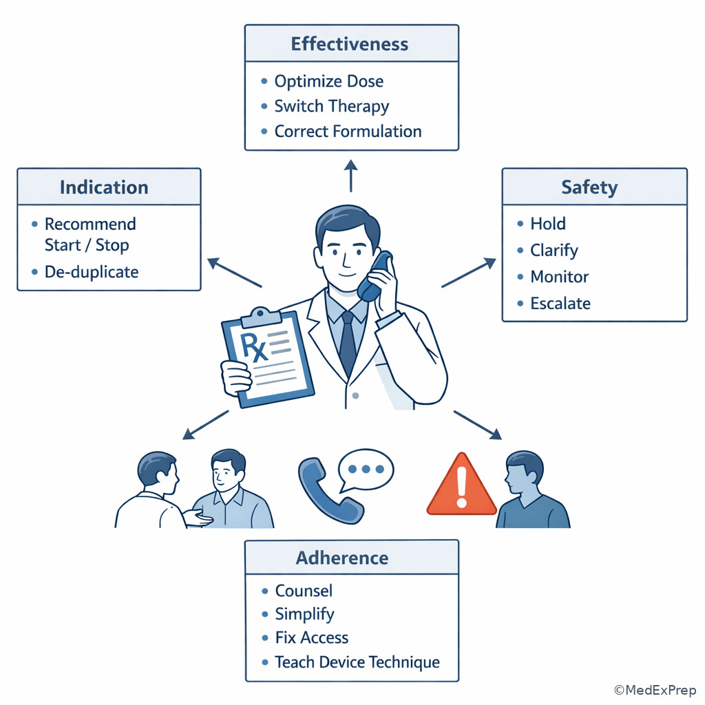 Fig 5. Pharmacist action ladder for medication-related problems