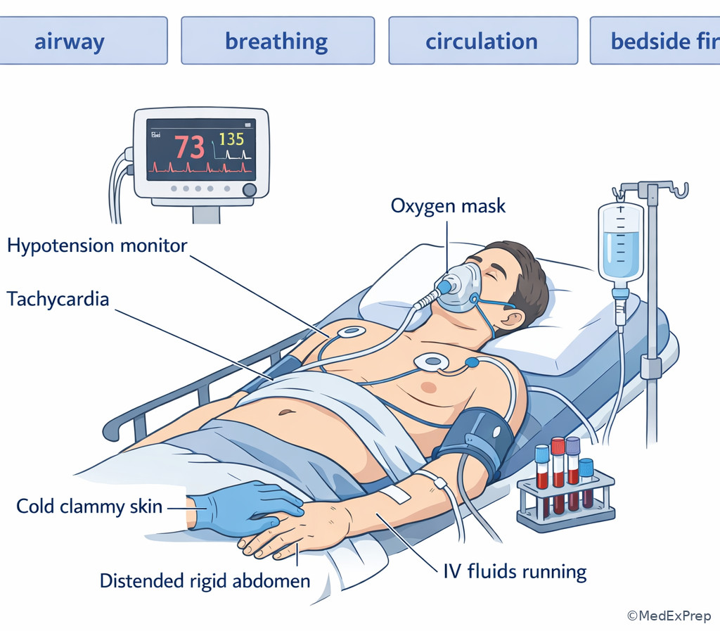 Fig 3. Unstable patient bedside priorities