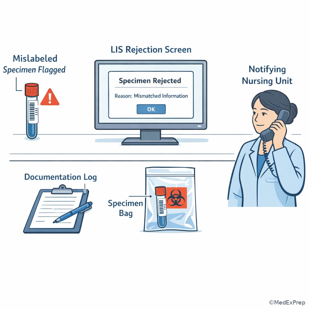 Specimen rejection and documentation workstation