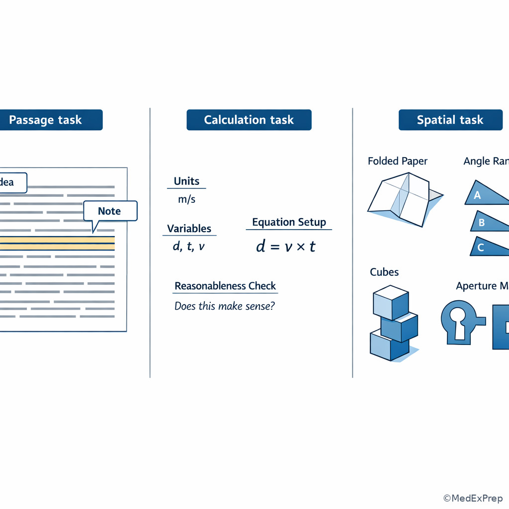 Passage versus calculation versus spatial task contrast