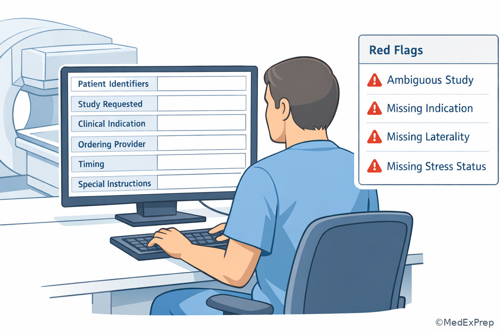 Order review workstation in nuclear medicine