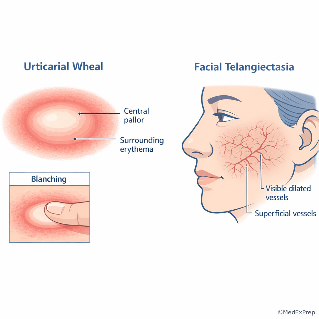 Fig 4. Wheal and telangiectasia comparison