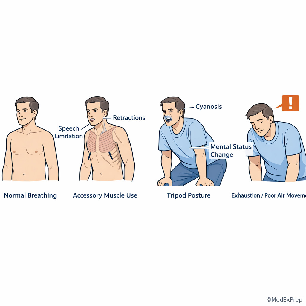 Work of breathing severity ladder