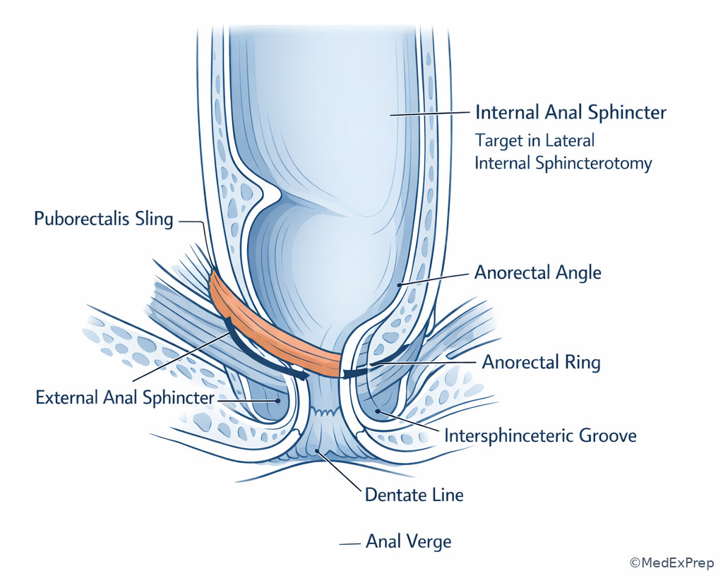Fig 5. Sphincter complex and anorectal ring