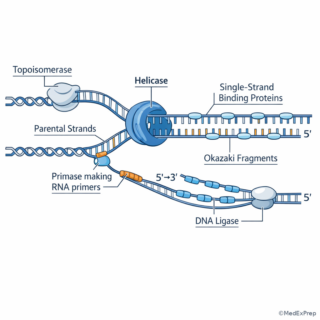 Replication fork overview