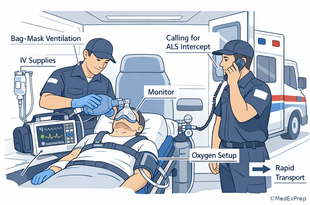 Fig 3. Prehospital escalation scene