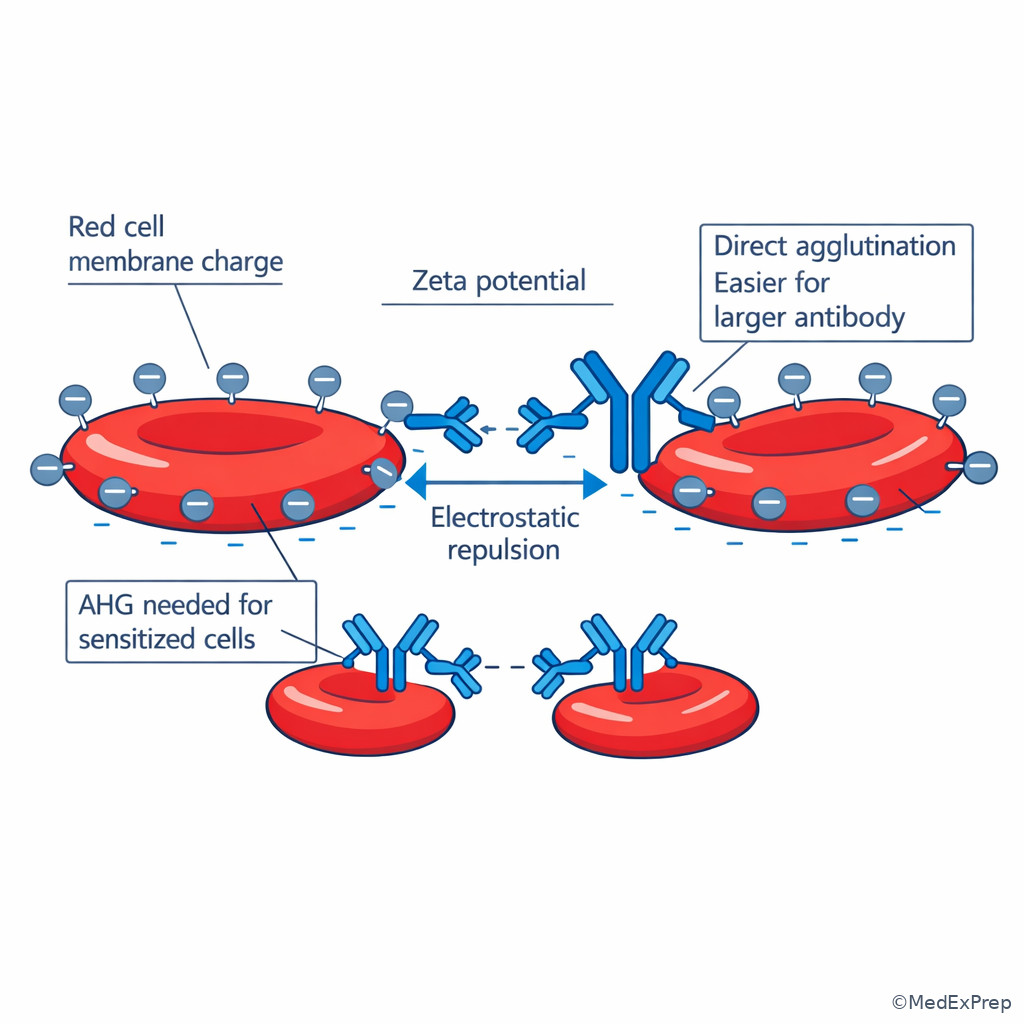 Zeta potential and red cell spacing illustration