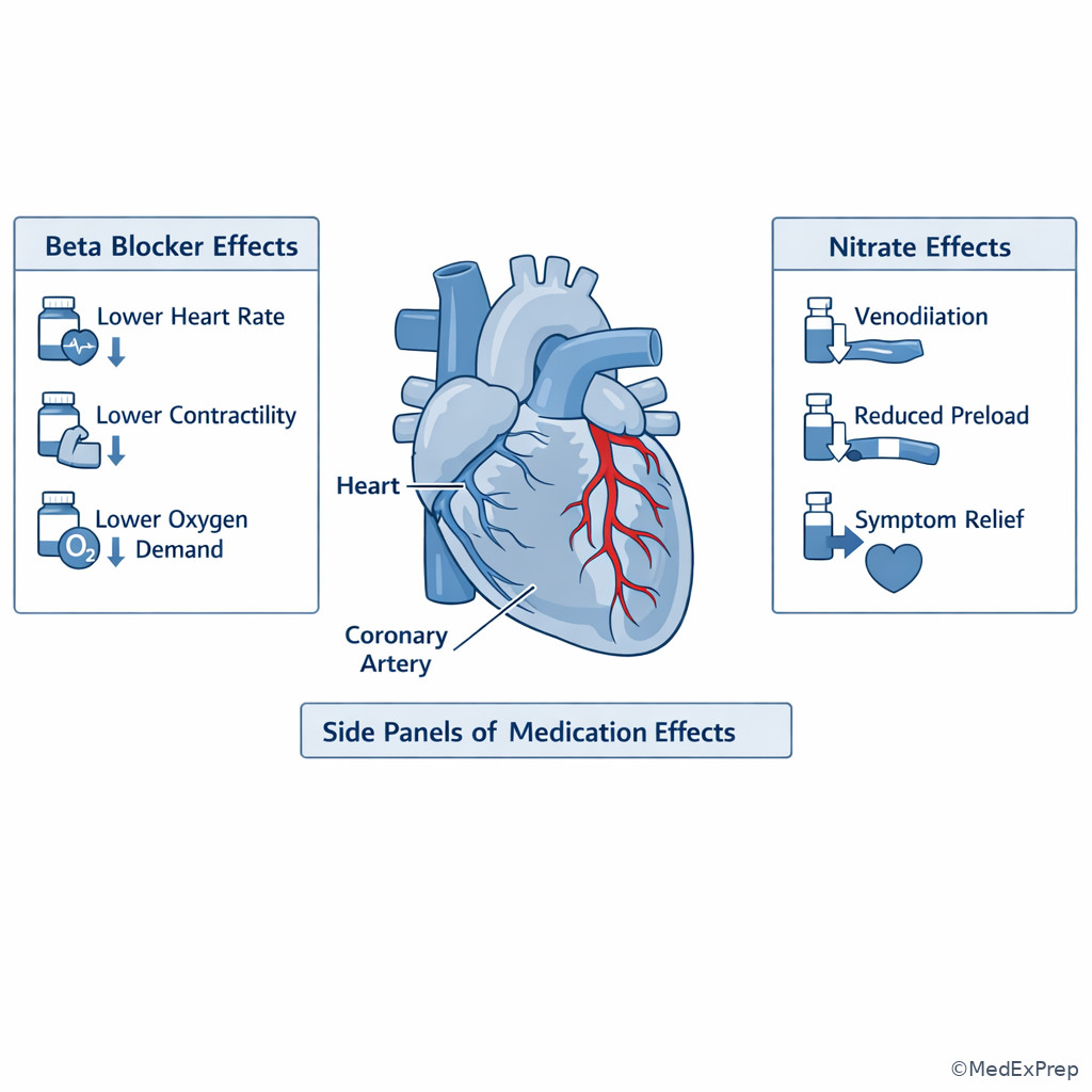 Medication mechanism illustration