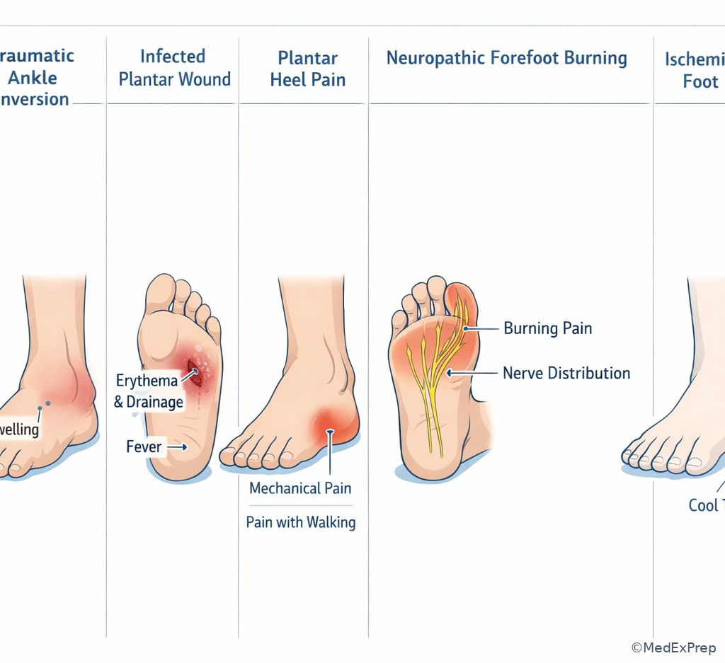 Fig 6. Foot and ankle pain category overview