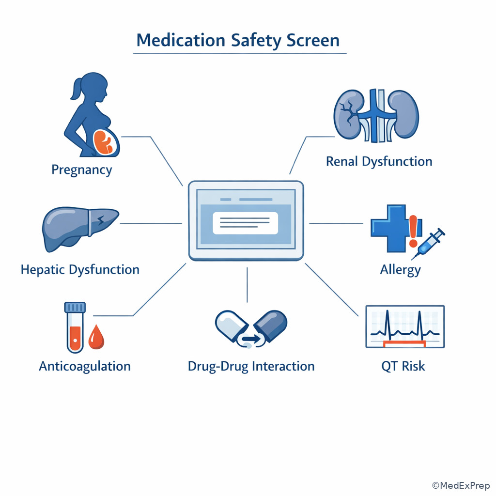 Medication safety screen visual