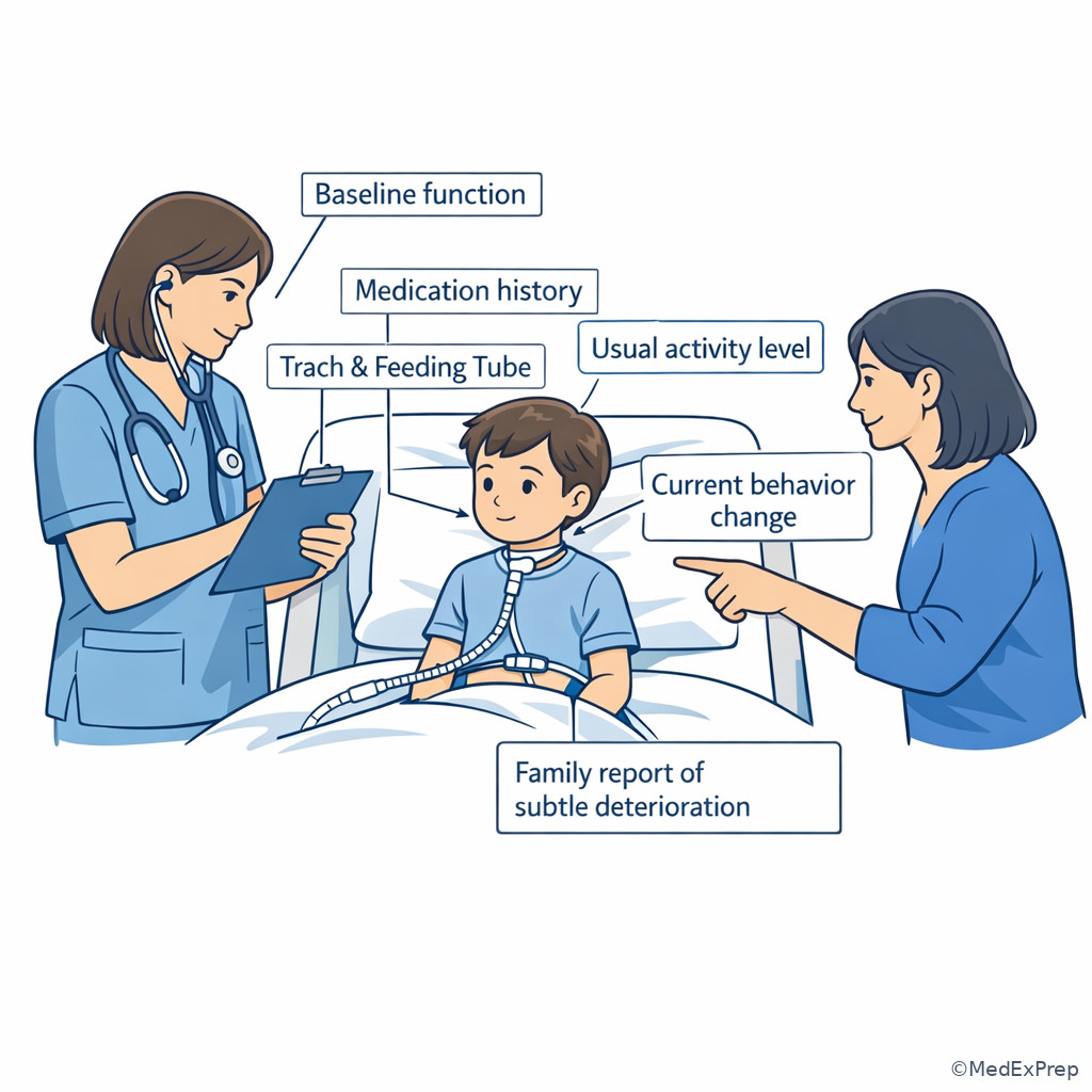 Family-centered pediatric assessment encounter