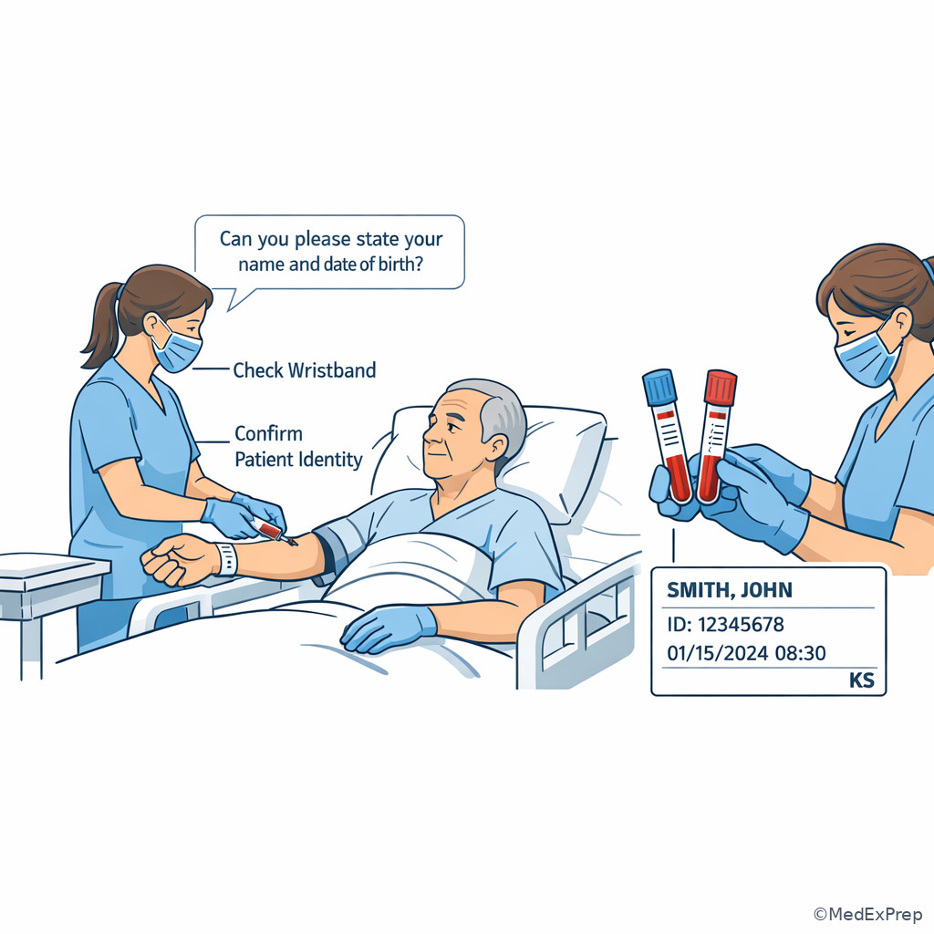Bedside specimen labeling sequence
