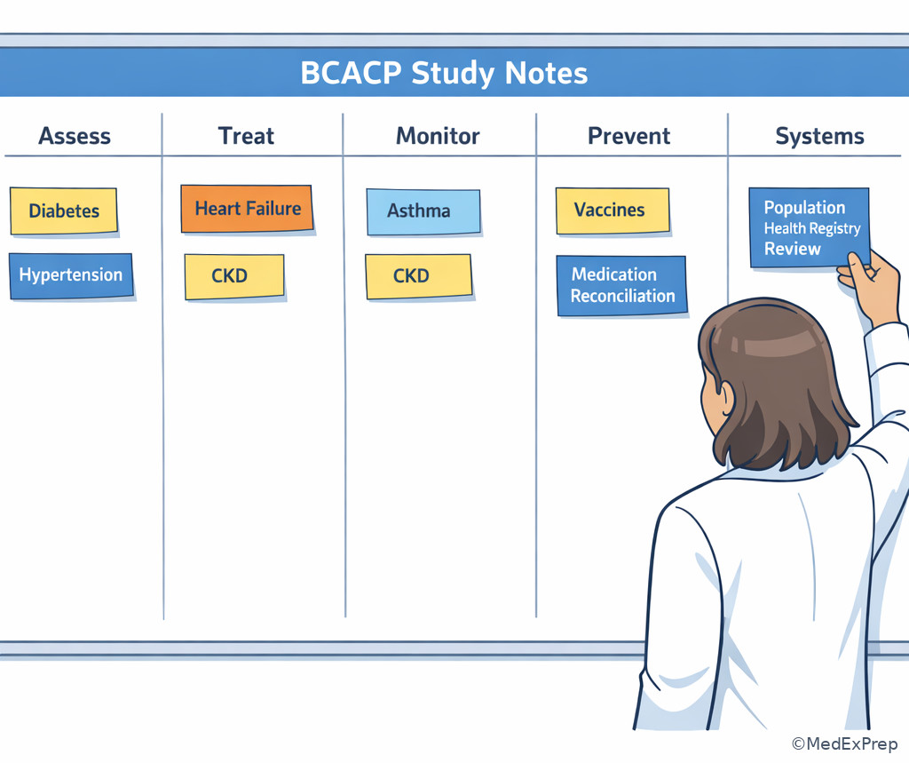 Fig 5. Ambulatory pharmacist blueprint study board