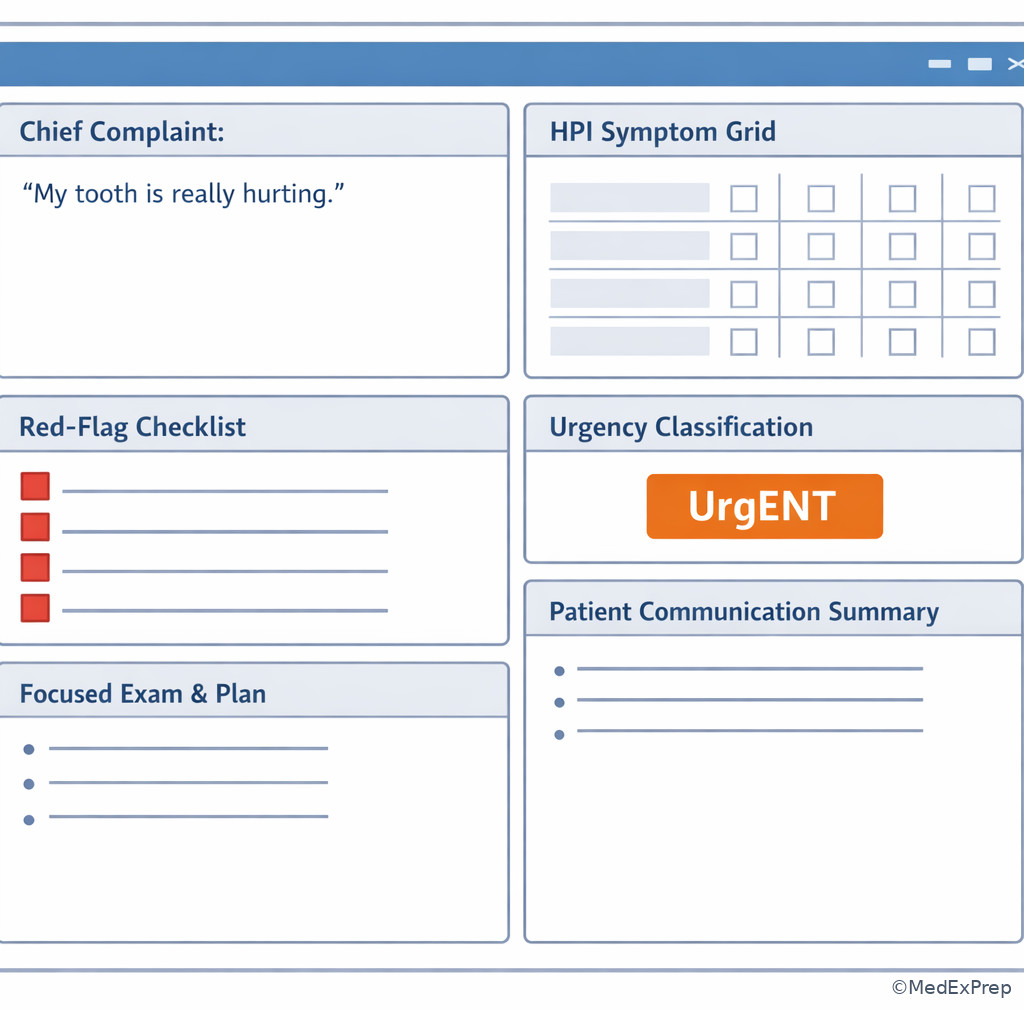 Fig 5. Defensible dental chart note layout for chief complaint analysis