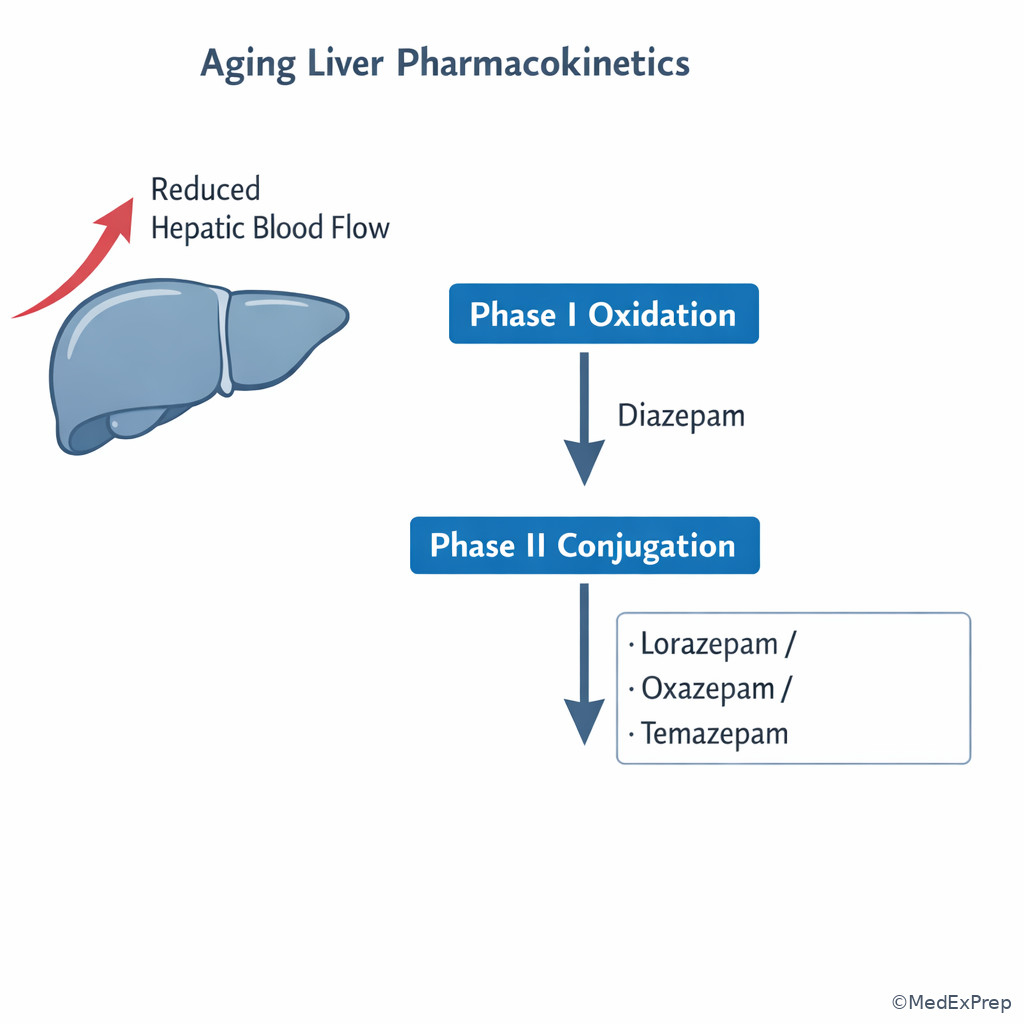 Hepatic metabolism in aging