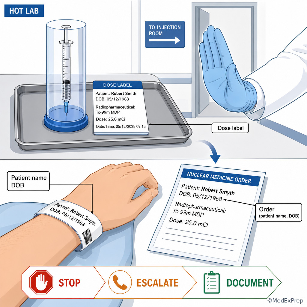 Fig 5. Dose label mismatch safety stop