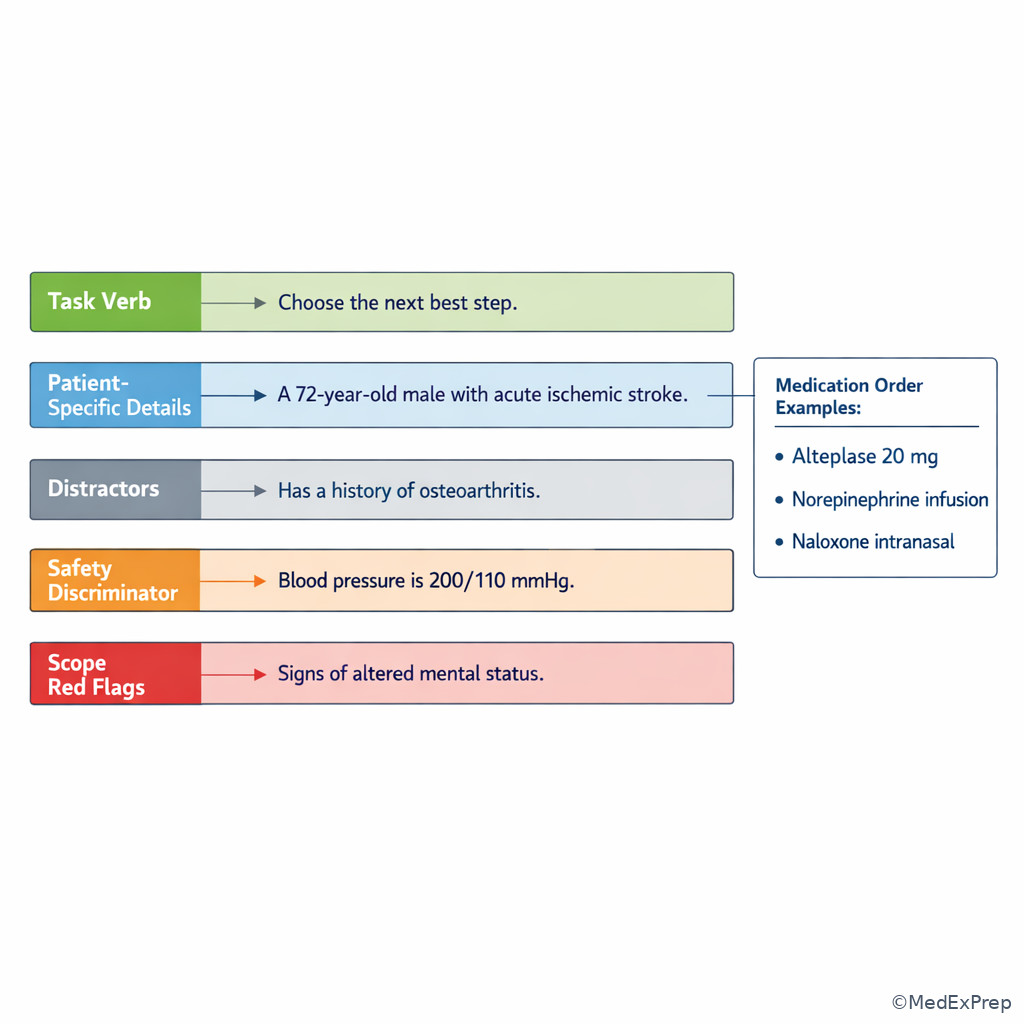Emergency stem triage illustration