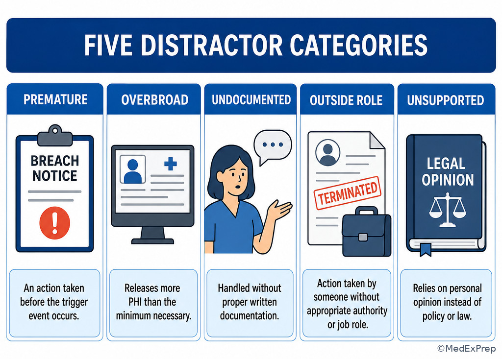 Wrong-answer distractor board