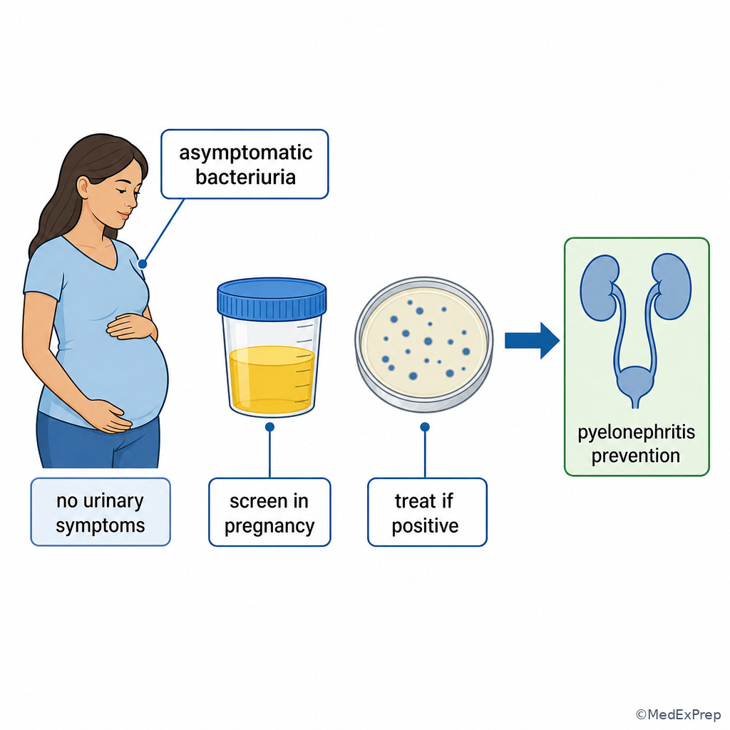 Asymptomatic bacteriuria screening in pregnancy