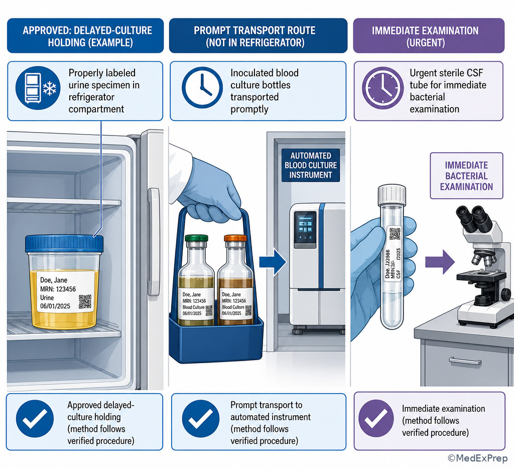 Fig 2. Temperature decision comparison for routine microbiology specimens