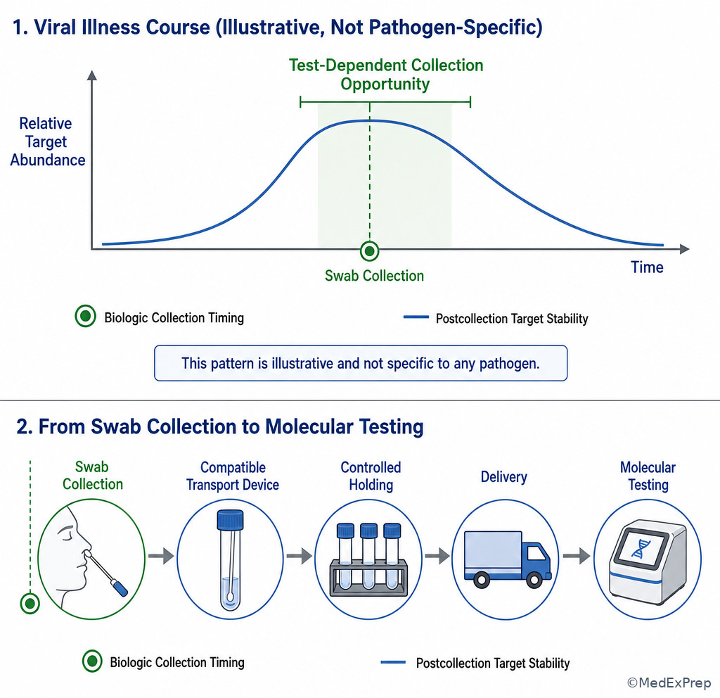 Fig 4. Two independent timing windows in viral diagnosis