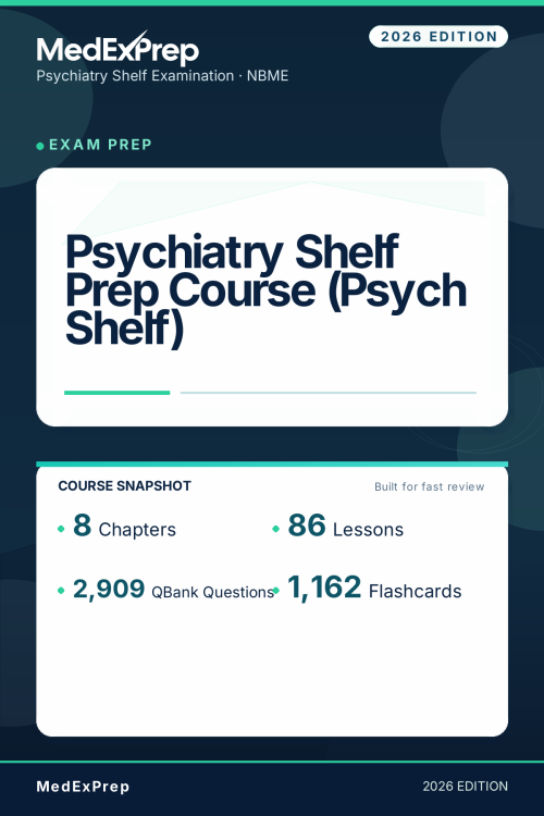 Psychiatry Shelf Prep Course (Psych Shelf)