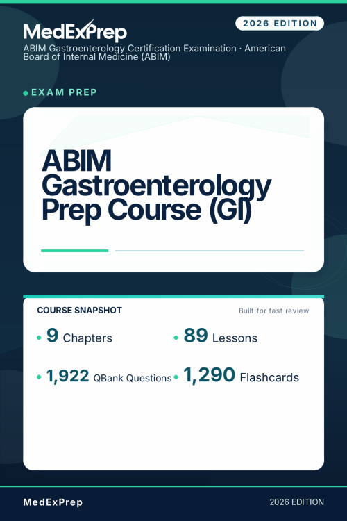 ABIM Gastroenterology Prep Course (GI)