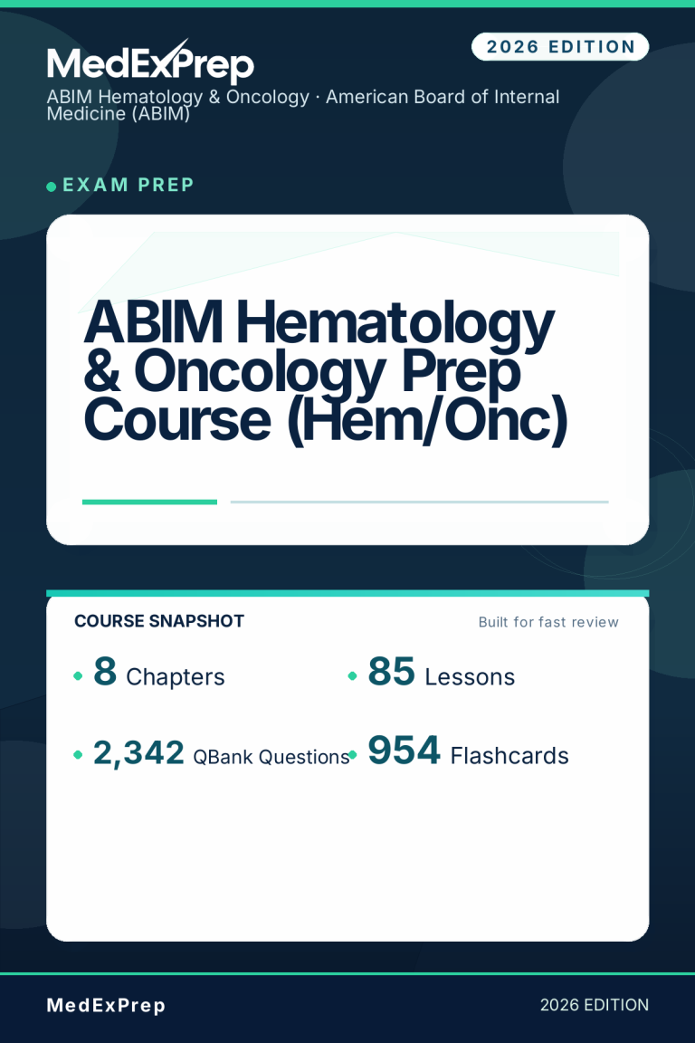 ABIM Hematology & Oncology Prep Course (Hem/Onc)