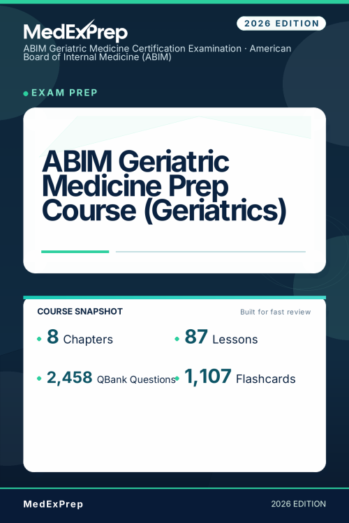ABIM Geriatric Medicine Prep Course (Geriatrics)
