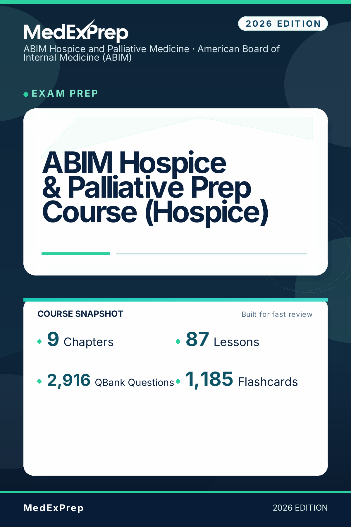 ABIM Hospice & Palliative Prep Course (Hospice)