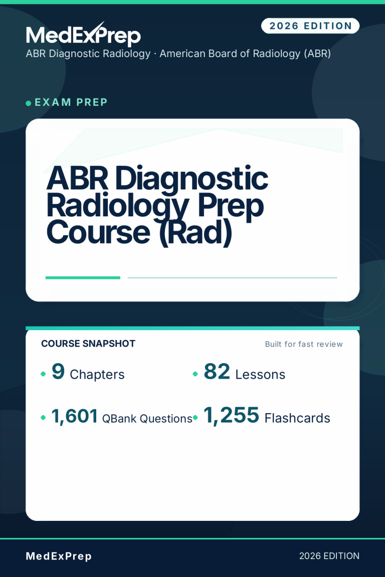 ABR Diagnostic Radiology Prep Course (Rad)