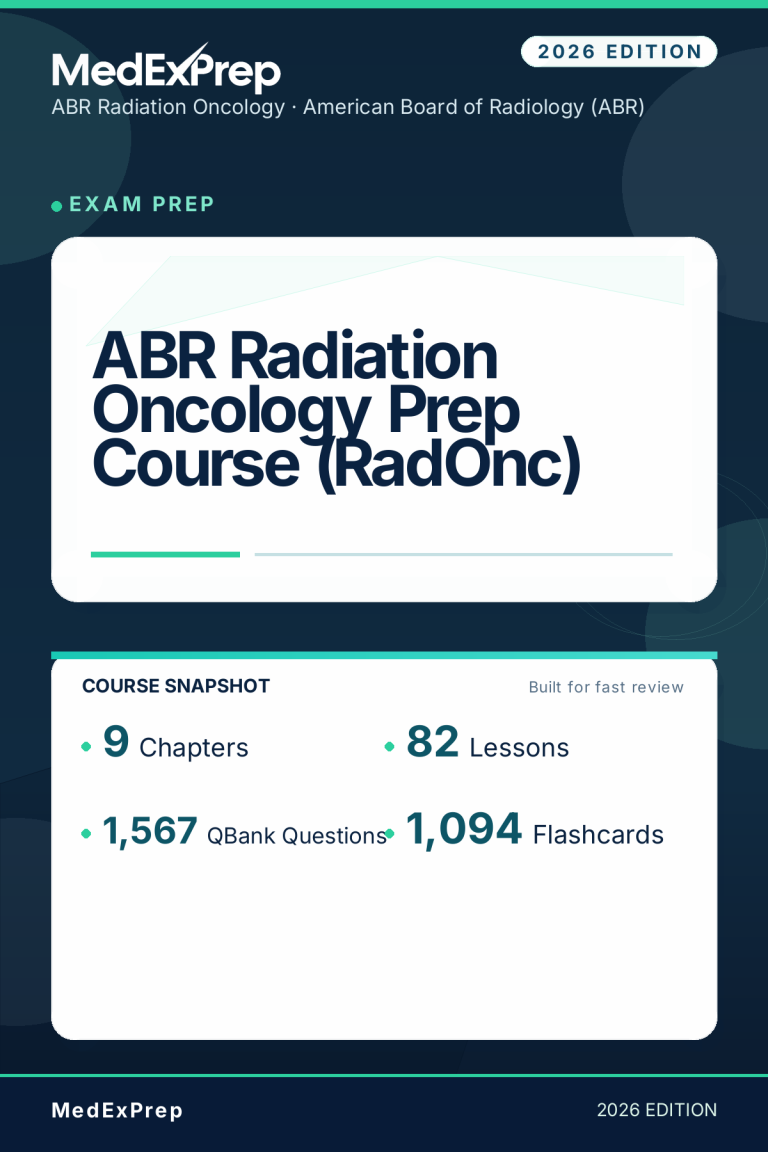 ABR Radiation Oncology Prep Course (RadOnc)