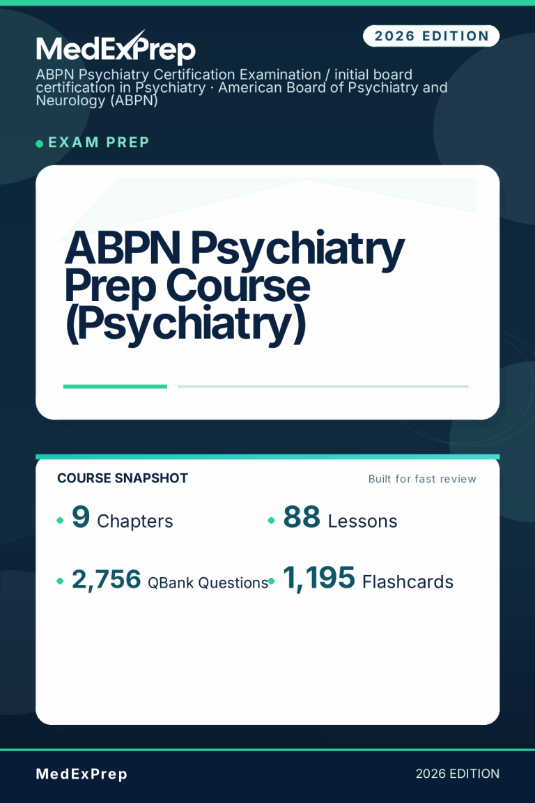 ABPN Psychiatry Prep Course (Psychiatry)