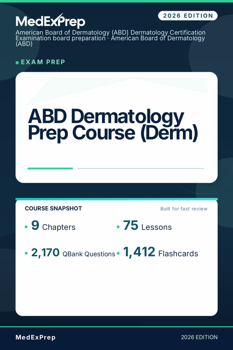 ABD Dermatology Prep Course (Derm)