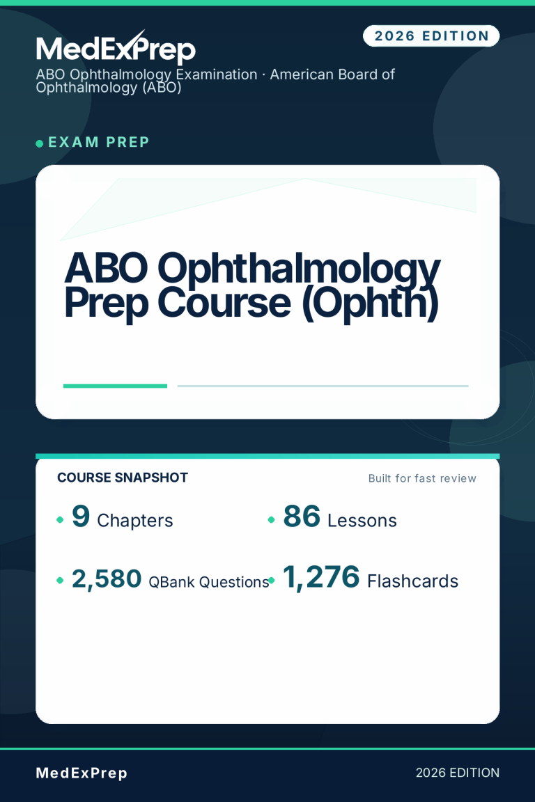 ABO Ophthalmology Prep Course (Ophth)