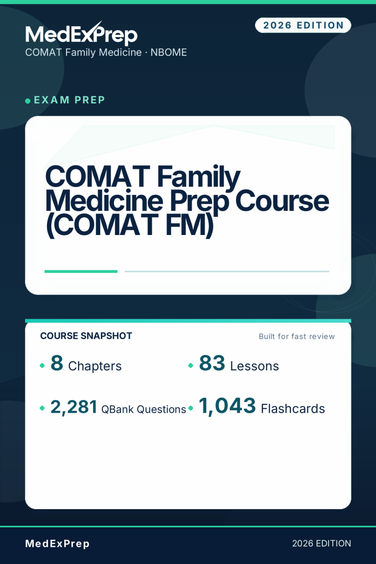 COMAT Family Medicine Prep Course (COMAT FM)