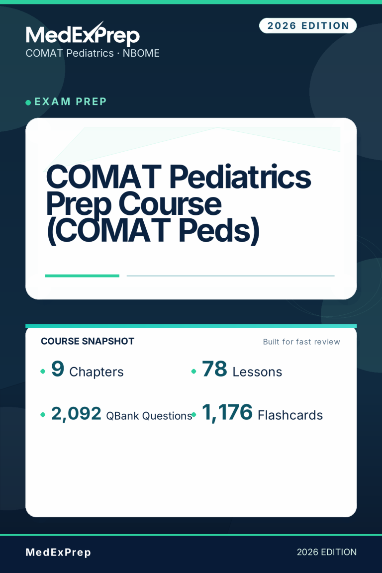 COMAT Pediatrics Prep Course (COMAT Peds)