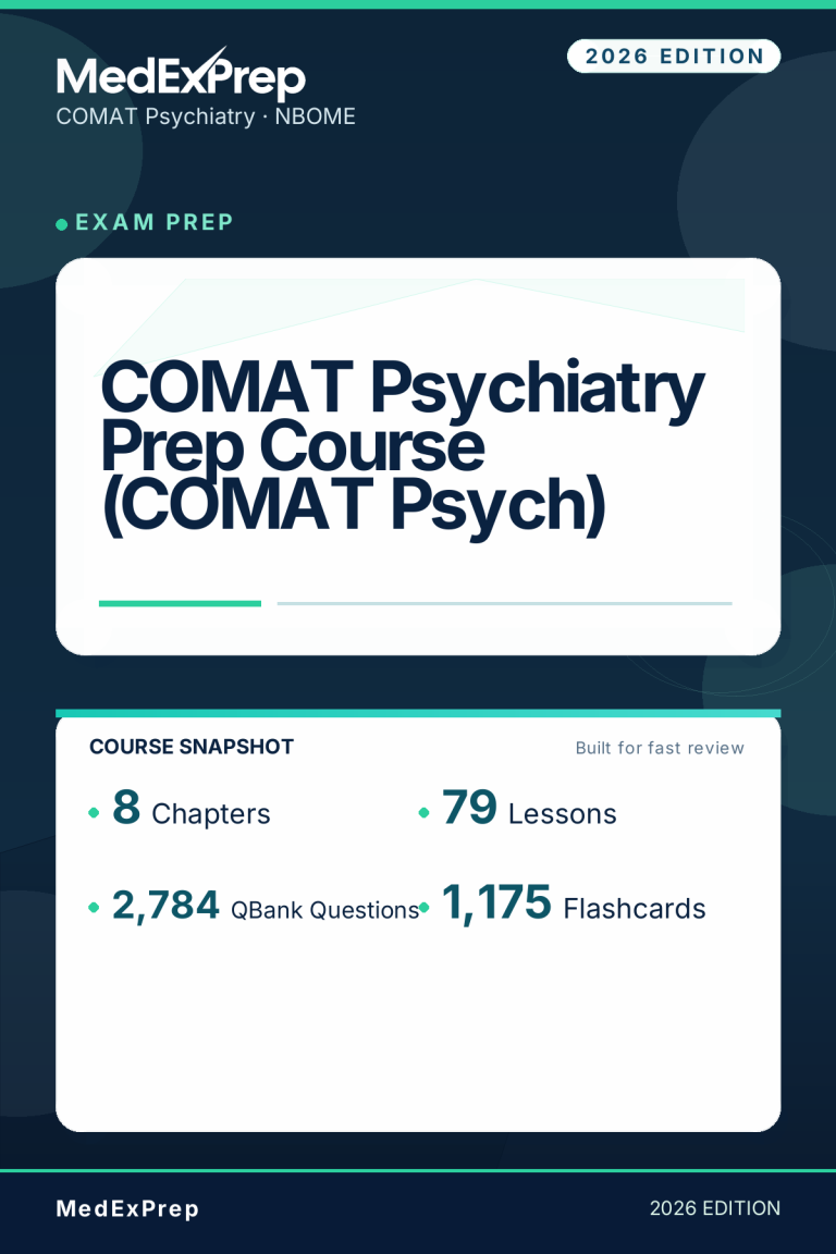 COMAT Psychiatry Prep Course (COMAT Psych)