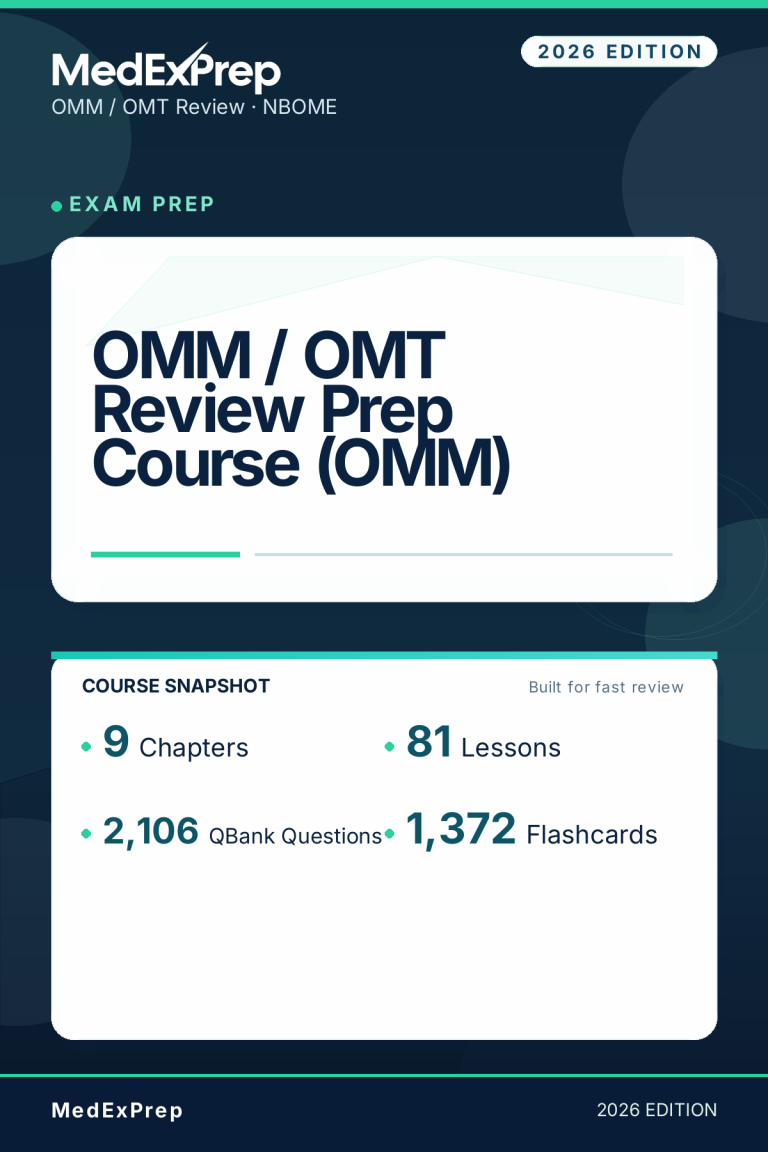 OMM / OMT Review Prep Course (OMM)