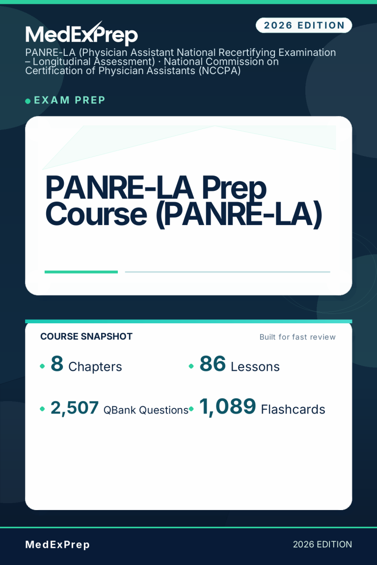 PANRE-LA Prep Course (PANRE-LA)