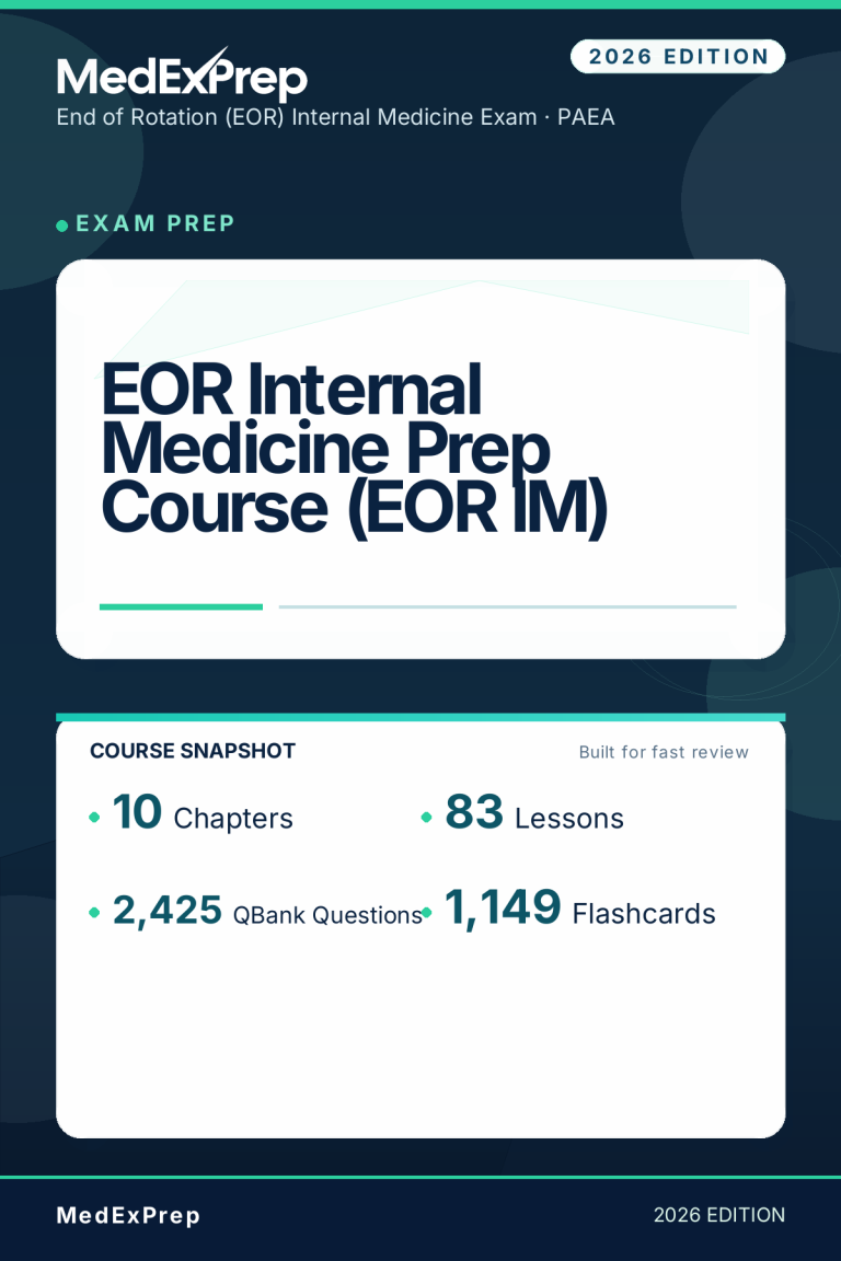 EOR Internal Medicine Prep Course (EOR IM)