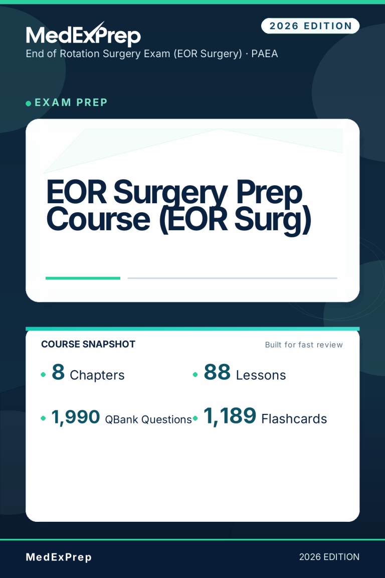 EOR Surgery Prep Course (EOR Surg)