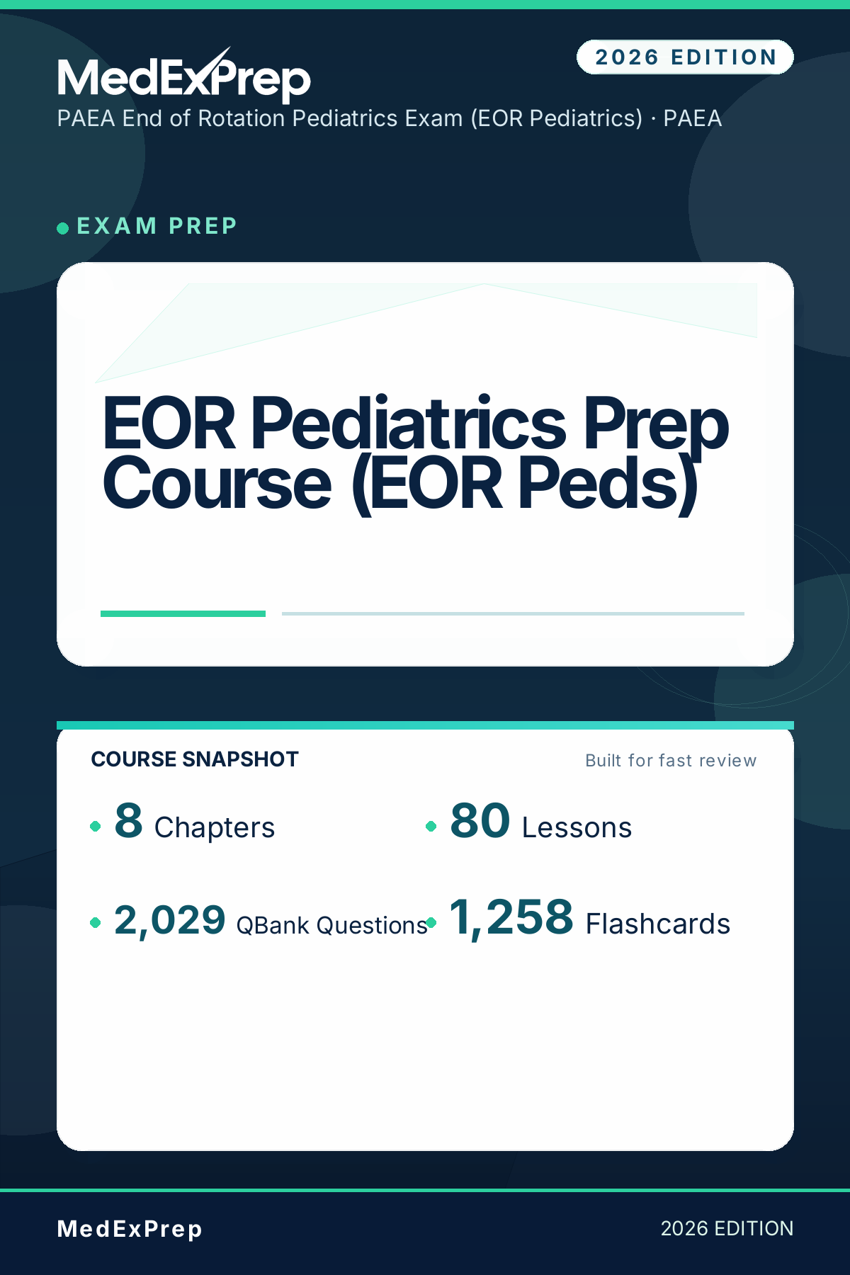 EOR Pediatrics Prep Course (EOR Peds)