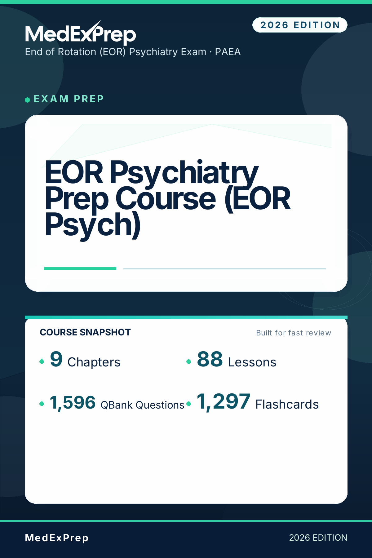 EOR Psychiatry Prep Course (EOR Psych)