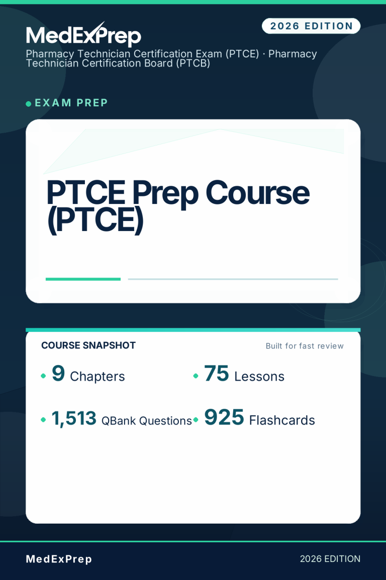 PTCE Prep Course (PTCE)