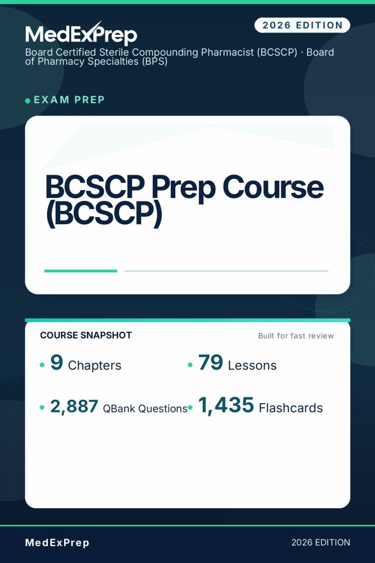 BCSCP Prep Course (BCSCP)