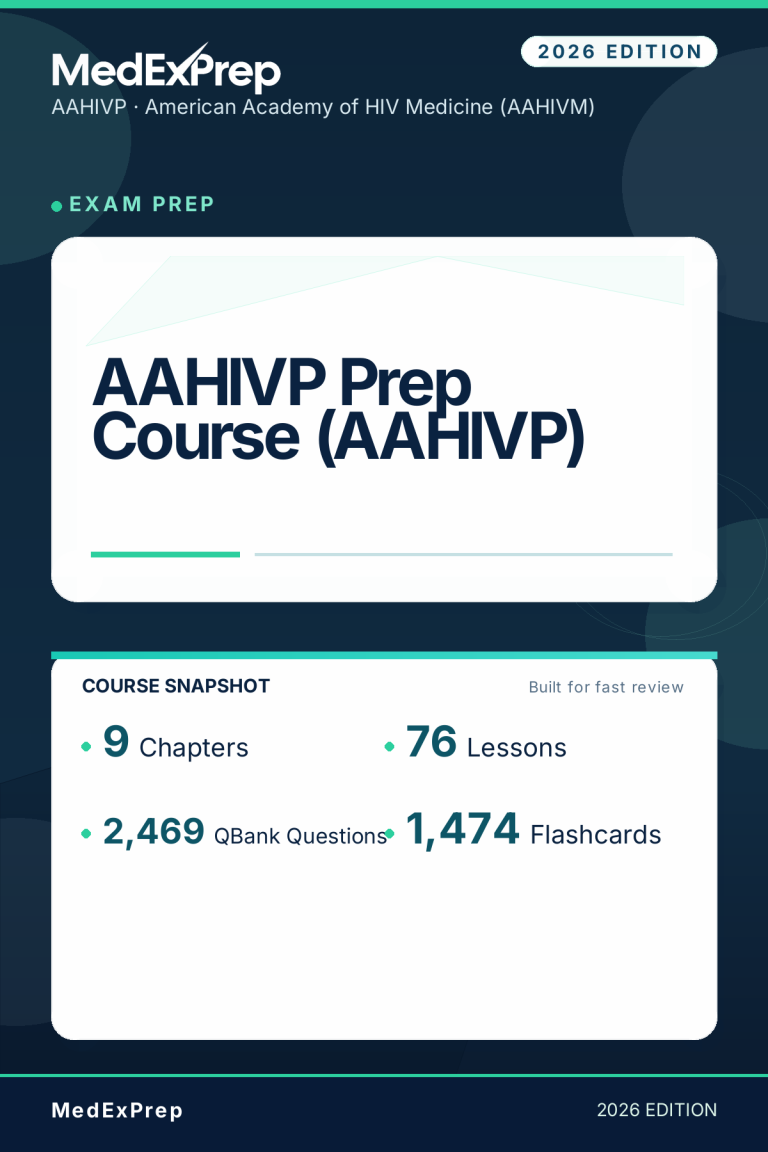 AAHIVP Prep Course (AAHIVP)