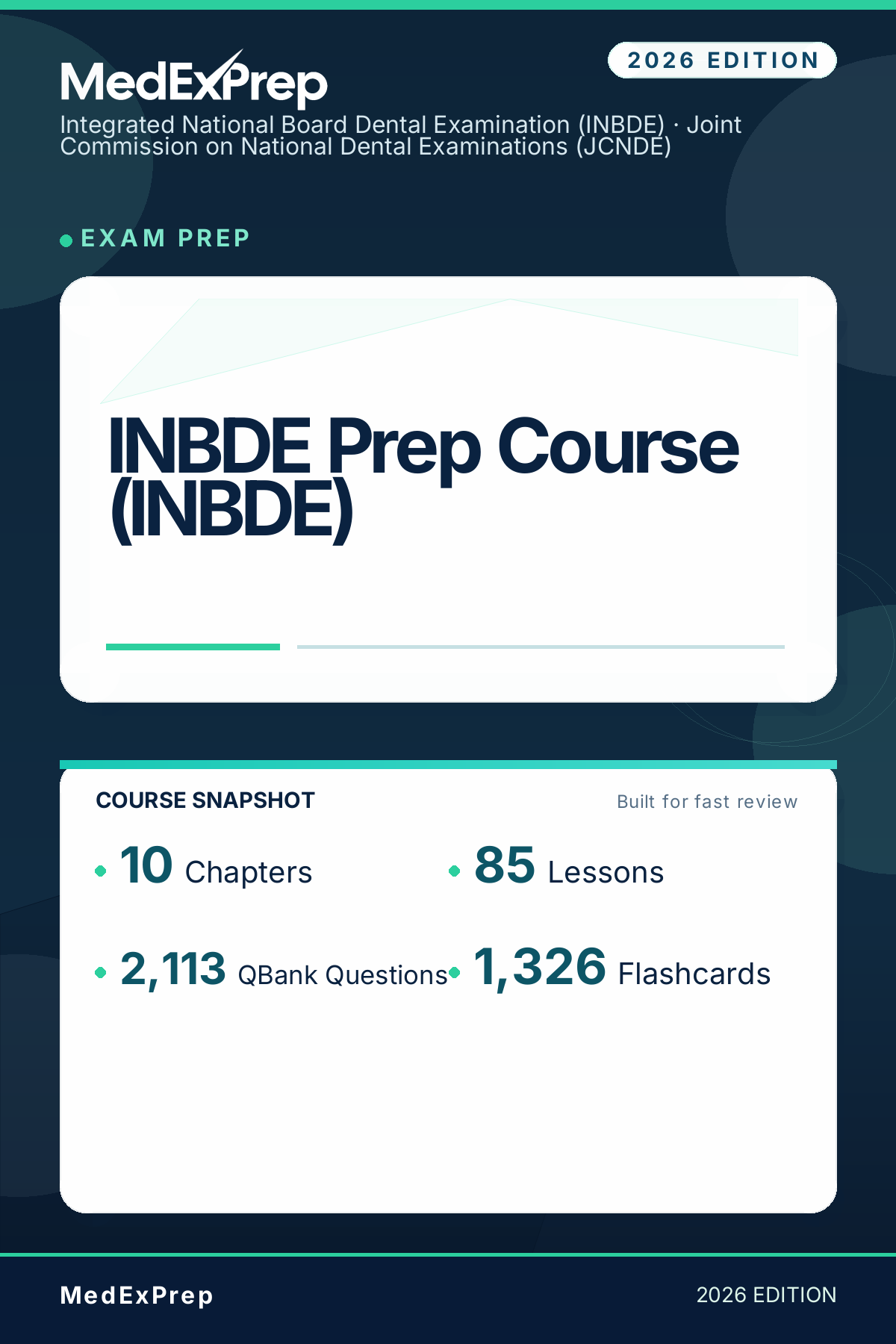INBDE Prep Course (INBDE)